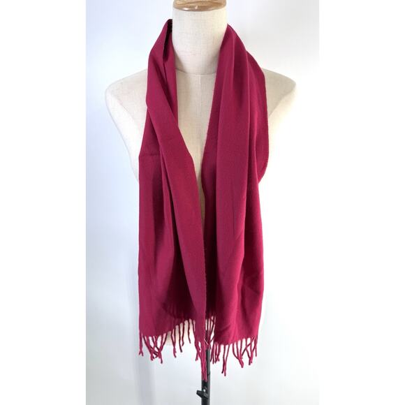 Women's V Fraas Cashmink Made in Germany Super Soft Pink Scarf - Picture 2 of 5